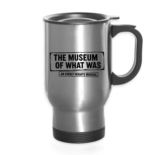 Museum of What Was Logo (Black) - 14 oz Travel Mug with Handle