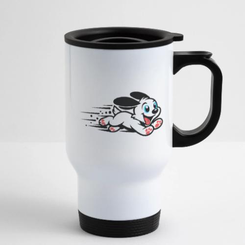 Speedy Pup Sprint on the Run - 14 oz Travel Mug with Handle