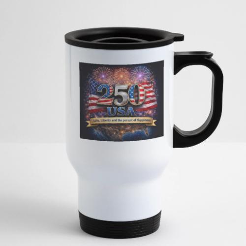 USA 250th Celebration - 14 oz Travel Mug with Handle