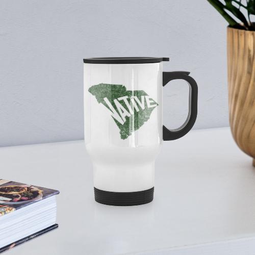 South Carolina Native_Green - Travel Mug with Handle
