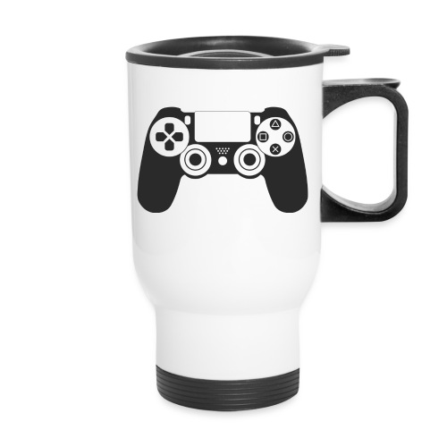 Modern Gaming Controller - 14 oz Travel Mug with Handle