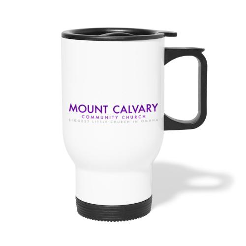 Mount Calvary Classic Apparel - 14 oz Travel Mug with Handle