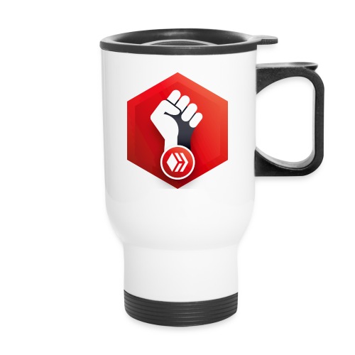 Hive Revolution Logo - Travel Mug with Handle
