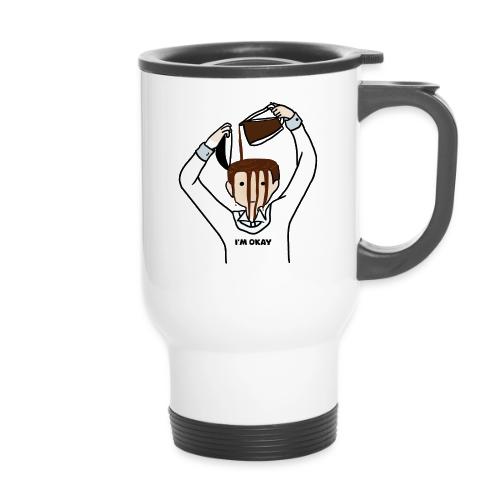 Coffee man - 14 oz Travel Mug with Handle