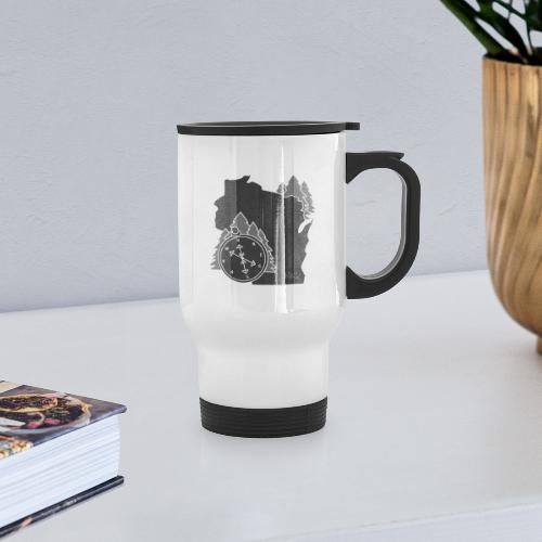 Black/White WI Logo - Travel Mug with Handle