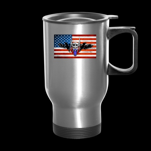 American SOO Logo - 14 oz Travel Mug with Handle