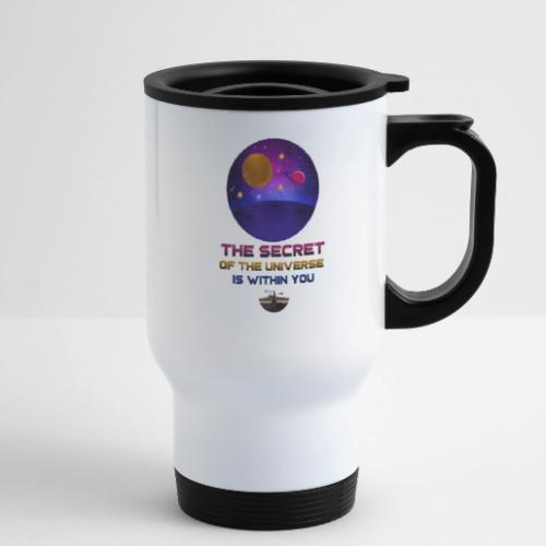 The Secret Of The Universe - 14 oz Travel Mug with Handle