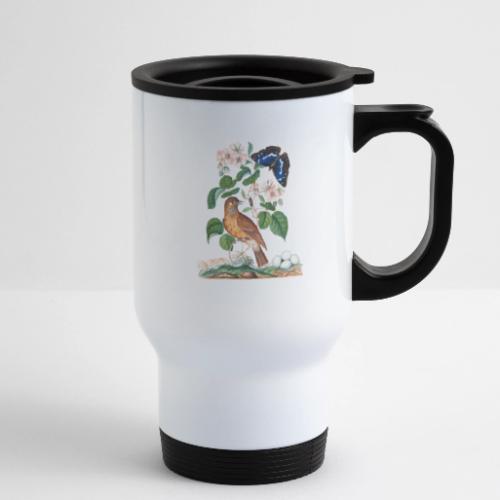 Spotted flycatcher - 14 oz Travel Mug with Handle