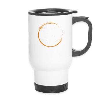 I Like Murder Shows Comfy Clothes And 3 People - 14 oz Travel Mug with Handle - white - Front