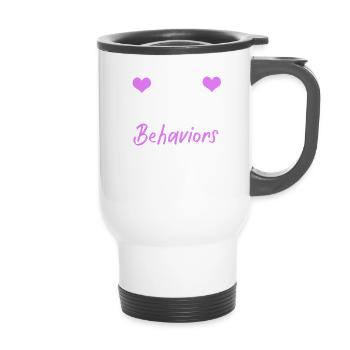 Beautiful Day Behavioral Shape Behaviors - 14 oz Travel Mug with Handle - white - Front
