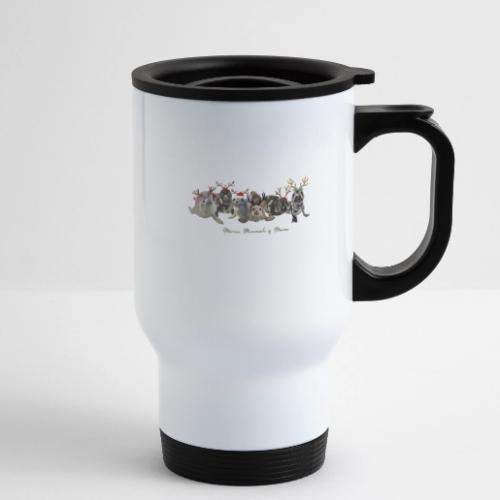 Festive Seal Patients - 14 oz Travel Mug with Handle