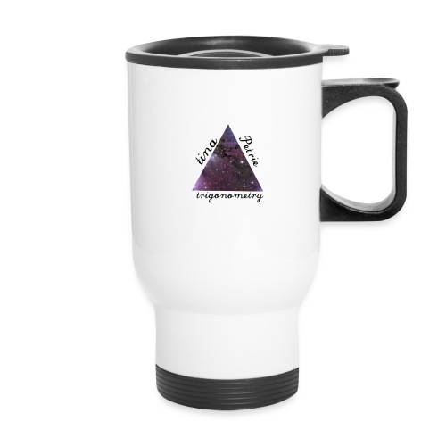 TinaPetrie_Logo - 14 oz Travel Mug with Handle