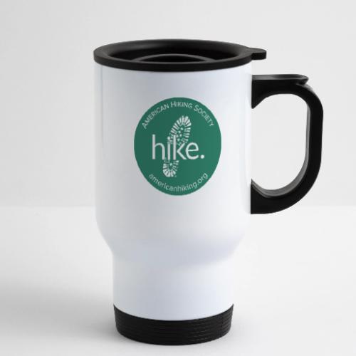 hike. Bootprint - 14 oz Travel Mug with Handle