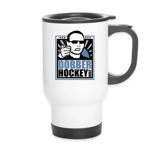 dobberhockey logo 2018 - 14 oz Travel Mug with Handle