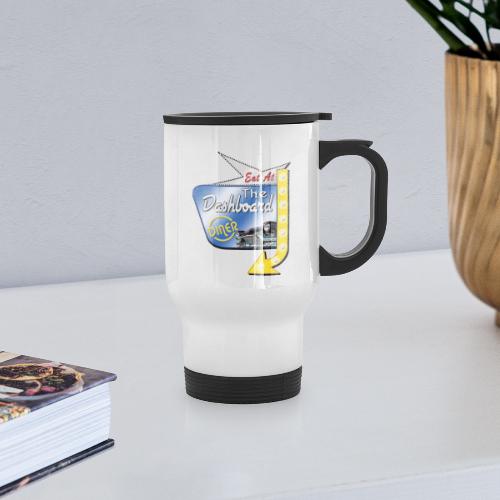 The Dashboard Diner Square Logo - Travel Mug with Handle