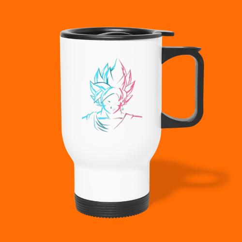 dragon ball z goku t shirt - print on demand shirt - 14 oz Travel Mug with Handle