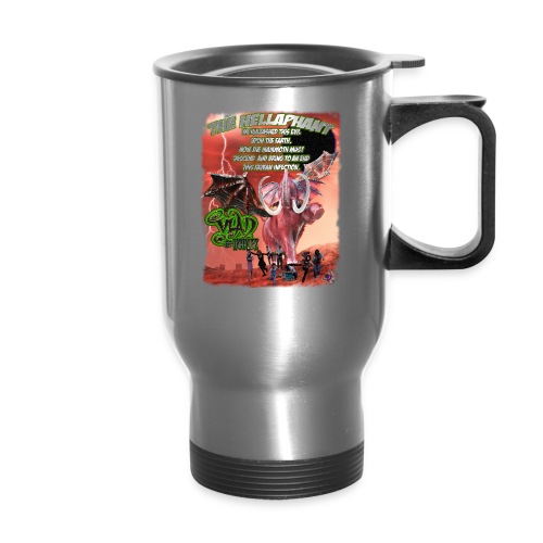 Vlad The Inhaler: The Hellaphant New - 14 oz Travel Mug with Handle