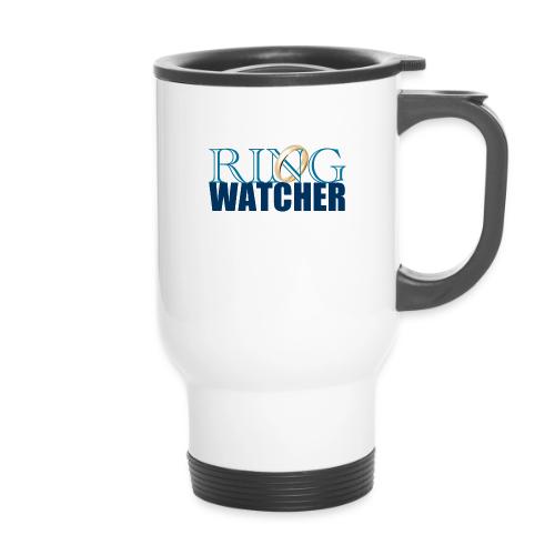 KMKRingWatcher gif - 14 oz Travel Mug with Handle