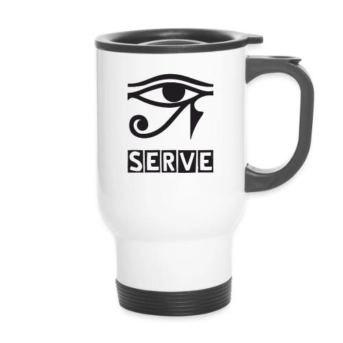 EYE SERVE DSGN TRNSP - 14 oz Travel Mug with Handle