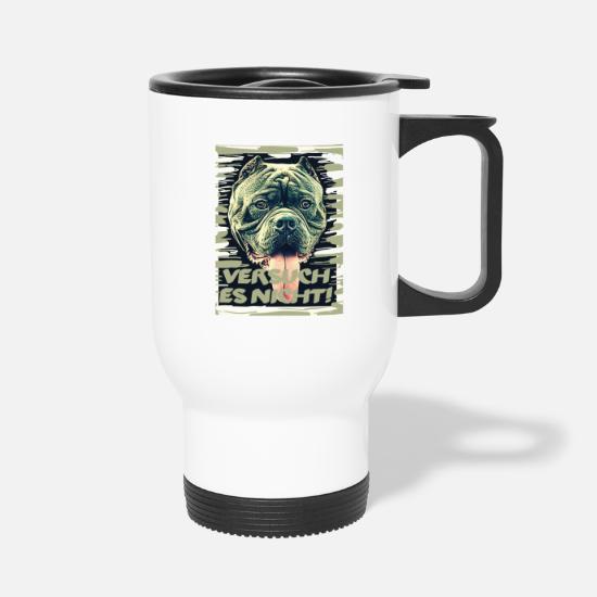 Versuch es nicht! Furchteinflösende Bulldogge camo' Travel Mug