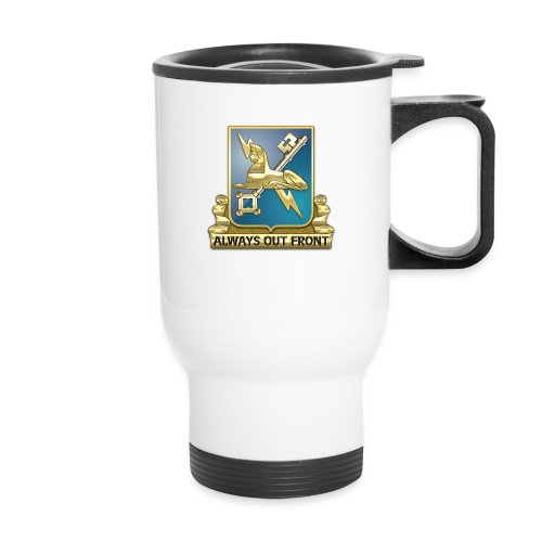 MI Regimental Insignia - 14 oz Travel Mug with Handle