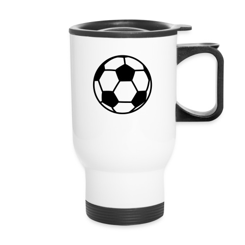 custom soccer ball team - Travel Mug with Handle