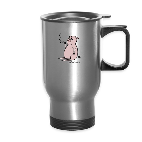 baked ham - Travel Mug with Handle