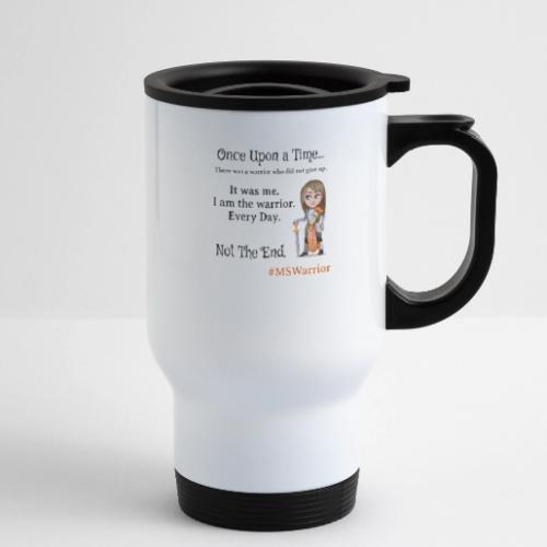 MS Warrior Woman - 14 oz Travel Mug with Handle