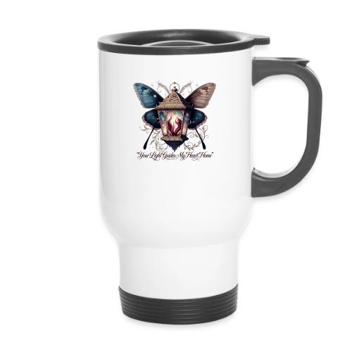 Guiding Light Eternal Flame Lantern Romance Gifts - 14 oz Travel Mug with Handle
