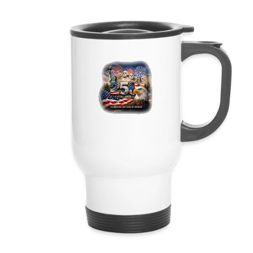 1776-2026 | Celebrating 250 Years of Freedom - 14 oz Travel Mug with Handle