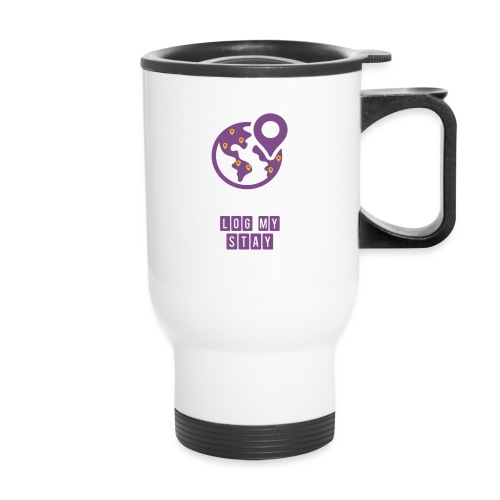 Purple logo - Travel Mug with Handle
