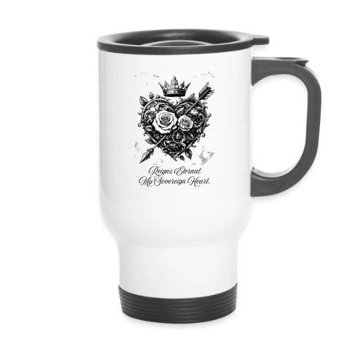 Royal Heart T-Shirt, Mug, & Leggings - 14 oz Travel Mug with Handle