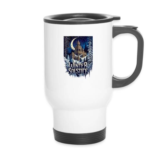 Gothic Solstice T-Shirt, Premium - 14 oz Travel Mug with Handle
