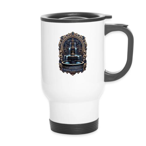 Gilded Baroque Fountain T-Shirt - 14 oz Travel Mug with Handle