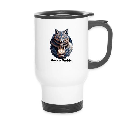 Hygge Ember Fox T-Shirt - 14 oz Travel Mug with Handle