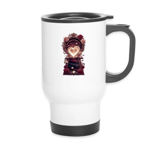You Unlock the Story of Us Library Gifts T-Shirts - 14 oz Travel Mug with Handle