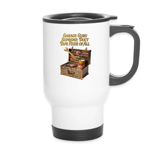 Garage Guru T Shirt - 14 oz Travel Mug with Handle