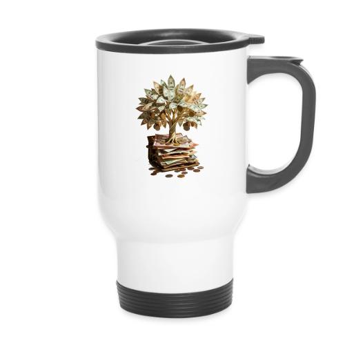 Dad Tax Collector T Shirt - 14 oz Travel Mug with Handle