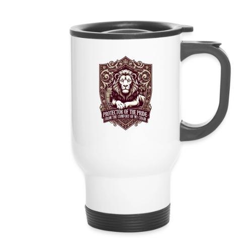 Protector of the Pride T Shirt, Sarcastic Dad Gif - 14 oz Travel Mug with Handle