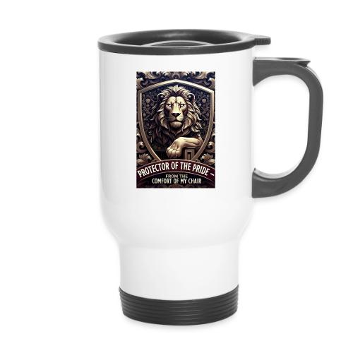 Lion King T Shirt, Funny Low-Effort Father Gift - 14 oz Travel Mug with Handle