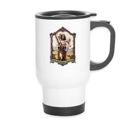 I Am The Good Shepherd T Shirt, Christian Gift - 14 oz Travel Mug with Handle