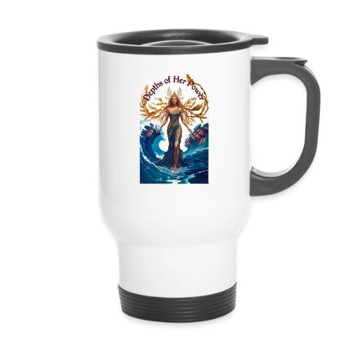 Women’s Day Tidal Sovereign T Shirt, Gift for Wife - 14 oz Travel Mug with Handle