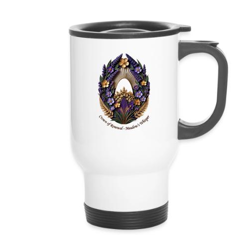 Easter Meadow Crown Renewal T Shirt, Spring Gift - 14 oz Travel Mug with Handle