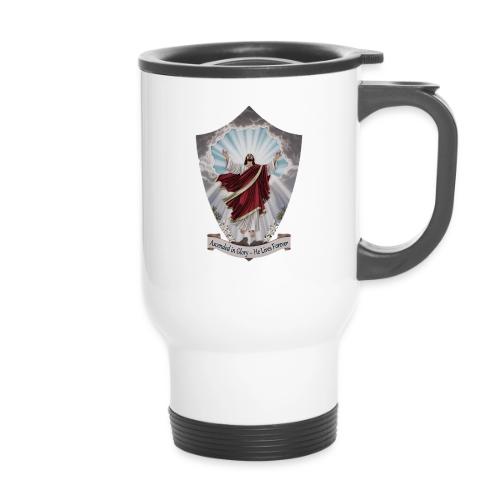 Easter Ascended in Glory T Shirt,Resurrection Gift - 14 oz Travel Mug with Handle