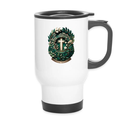 Easter Ever Green in Glory Laurel T Shirt, Gift - 14 oz Travel Mug with Handle