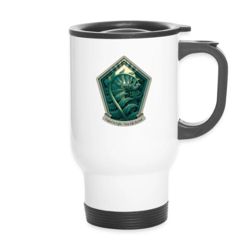 Easter Unfurl in Light Fern T Shirt, Spring Gift - 14 oz Travel Mug with Handle
