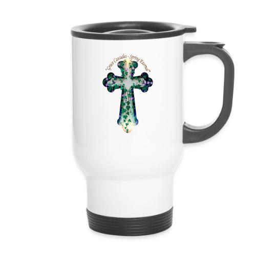 Easter Grace Cascades Eternal T Shirt, Mercy Gift - 14 oz Travel Mug with Handle