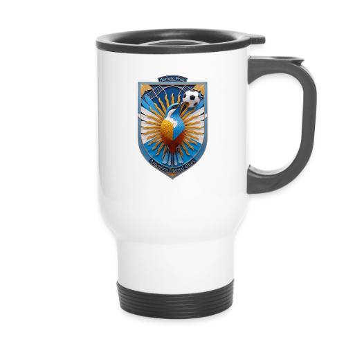 Argentina Hornero Soccer T Shirt, Football Gift - 14 oz Travel Mug with Handle