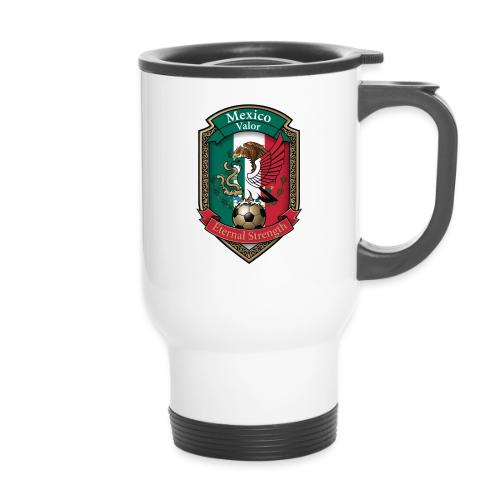 Mexico Eagle Valor T-Shirt, Pride Badge Gift - 14 oz Travel Mug with Handle
