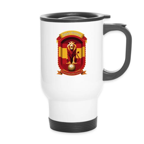 Spain Lion Victory T-Shirt, Flag Pride Crest Gift - 14 oz Travel Mug with Handle